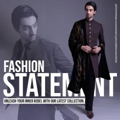 A graphic from my archives with the simple message: "Fashion Statement." I believe true fashion is more than just fabric; it's a statement about who you are.