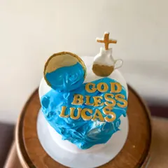This cake shows my versatility in working with different types of frosting, including whipped cream.