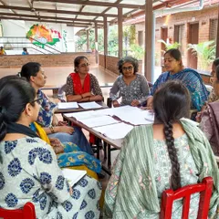 Our teacher mentorship programs are built on collaboration and shared discovery. Here, we are facilitating a school support session with the dedicated educators at Gurukul High School. We believe in working alongside teachers, providing practical guidance and fostering an environment where they can reflect on their practice, share insights, and feel empowered to bring transformative changes to their classrooms.