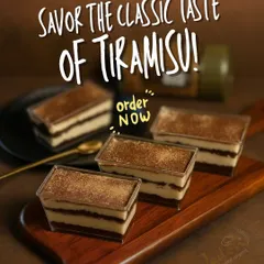 Savor the classic taste of Tiramisu in a convenient cup. We layer coffee-soaked sponge with velvety mascarpone cream and finish it with a dusting of cocoa powder for an authentic Italian experience.