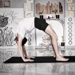 Urdhva Dhanurasana, or Upward Bow Pose, performed with precision by Nishant Sir. This powerful backbend strengthens the entire body and opens the heart center, energizing the mind and spirit.