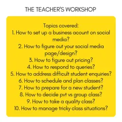 I’m here to help you with the stuff that teacher training doesn't always cover. We'll get into the nitty gritty of the yoga business, from setting up your social media and figuring out pricing to handling difficult student inquiries and planning quality classes.
