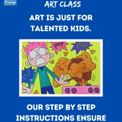We are here to bust the myth that art is only for the talented. This graphic explains our core belief that drawing is a teachable skill, just like math or science, and our method ensures every child can succeed.