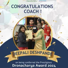 We are incredibly proud of our mentor, Ms. Deepali Deshpande, seen here being conferred the prestigious Dronacharya Award by the President of India. This honor is a testament to the level of coaching excellence we bring to our academy, offering our students the chance to learn from the very best in the sport.