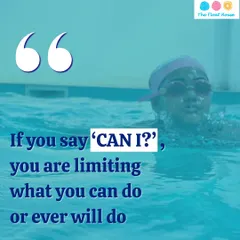 A motivational reminder for all our swimmers. Instead of asking 'Can I?', we encourage you to dive in and discover what you're capable of.