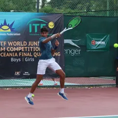 Here is Tavish Pahwa in action at the ITF World Junior Team Competition. His powerful forehand demonstrates the technique and athleticism we instill in our players to compete against top international opponents from countries like Japan.