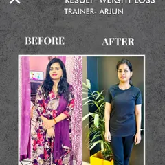 Another successful weight loss journey guided by our trainer, Arjun. Our transformation plans are tailored to each individual, helping them achieve their goals and build new confidence.