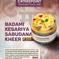 This Badami Kesariya Sabudana Kheer is a perfect vrat-friendly dessert for Shravan. It's a freshly prepared, low-sweetened kheer that's both soulful and delicious.
