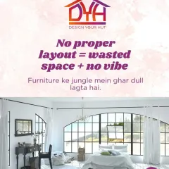 No proper layout equals wasted space and no vibe. A room crowded with furniture can feel dull and chaotic. This image of an airy, minimalist bedroom proves that a smart layout is the foundation of a peaceful and functional space.