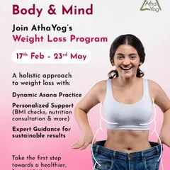 Transform your body and mind with our comprehensive weight loss program, featuring dynamic asana practice, personalized support, and expert guidance.