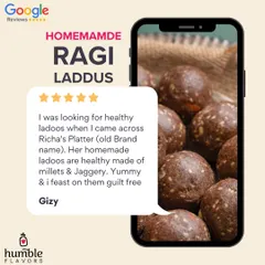 Gizy's review for my Ragi Laddus highlights exactly what I aim for: healthy, yummy, and guilt-free. I am so glad she can feast on them without worry, knowing they are made with millets and jaggery.