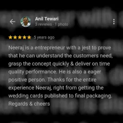 We are proud to receive feedback that highlights our commitment to understanding client needs and delivering quality work on time. This review reflects the professional experience we provide to all our partners, from initial concept to final packaging.