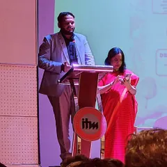 Speaking at the 'Wisdom Unveiled' event at ITM Kharghar. My goal was to inspire the next generation of leaders to embrace and explore the scientific foundations of Ayurveda.