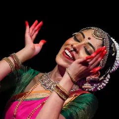 For me, dance is a form of devotion, and 'abhinaya' is its soul. This close-up captures a moment of pure, uninhibited joy and surrender to Krishna during a performance of 'Shringara Sharanagati'.
