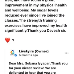This client shares how her sugar levels reduced and her overall health improved significantly through our strength training and yoga sessions. This is a powerful example of how lifestyle changes can transform your health.
