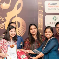 Another happy winner at our 'Singathon' competition. The smile on her face says everything about the confidence she has gained on her musical journey.