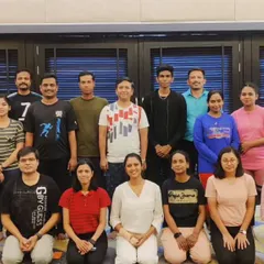 Our team comes together to celebrate International Yoga Day. We believe in fostering a holistic lifestyle and providing opportunities for wellness and balance.