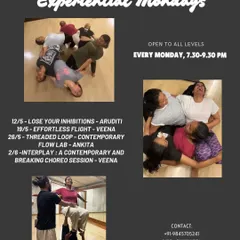 Step into a space where movement becomes magic. Our Experiential Mondays are a journey into trust, play, and connection, with no levels and no limits.