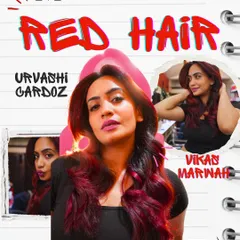 Going for a bold red is a statement, and we made sure it was a spectacular one. This before-and-after collage shows the journey from a faded color to a vibrant, multi-dimensional red that perfectly suits her personality.
