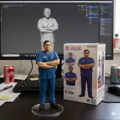 This figurine of Dr. Amrendra Kumar symbolizes our dedication to mastering every new breakthrough in dermatology and trichology to transform our patients' lives.