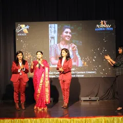 Honoring our special guest Ragini Prajwal on stage at Arnav Habba 2025. Her presence made our annual celebration even more memorable for our students and our team.