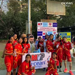 Our girls' team knows how to bring the energy. Here they are celebrating during the MVP Winter League 2024. We are committed to developing talent for both our boys and girls teams.