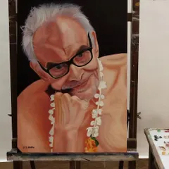 This portrait commission took approximately 65 hours to complete. I really enjoyed the process of discovering and painting the different skin tones to achieve this level of realism.
