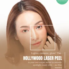 The Hollywood Laser Peel is your red-carpet secret to smooth, spotlight-ready skin. It instantly brightens the complexion, minimizes pores, and fades acne with zero downtime.