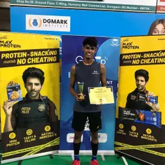 One of my talented students with his trophy and certificate. Seeing players achieve their goals at tournaments is the ultimate reward for our hard work at the academy.