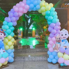 More examples of my popular Cocomelon themed birthday decorations, showcasing different arrangements with character cutouts, balloon arches, and personalized backdrops for first and second birthdays.