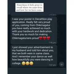 "Really felt very proud of you." This message from an old college friend meant the world. It's a reminder of how far I've come and the people who've seen my journey.