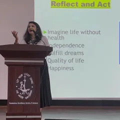 During a session, I encourage the audience to reflect on the true value of health. It's the foundation for independence, fulfilling dreams, and overall happiness, making it our most important asset.