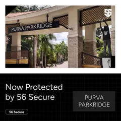 Purva Parkridge, a major residential community, is now protected by 56 Secure. Our team is seen installing equipment at the main gate, the first line of defense for the entire property.