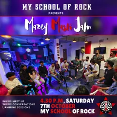 A group photo from our 'Mazey Masti Jam,' capturing the vibrant and inclusive atmosphere of our community music meet-ups.