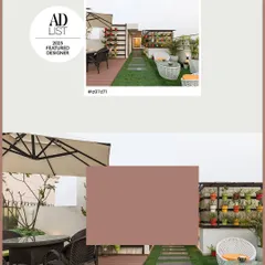 A rooftop retreat designed for slow mornings and sundown gatherings. The balance of warm wooden decks, lush green turf, and vibrant planters brings nature right into your everyday living space.