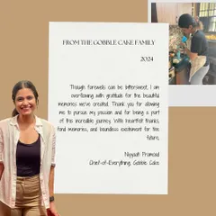 A heartfelt thank you note to everyone who has been a part of my journey so far.