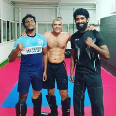 Hard sparring rounds with National Muay Thai Champion Ashwin sir. To be the best, you have to train with the best.