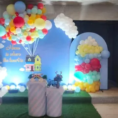 Another view of the "Up" themed housewarming party.