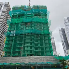 A view of a Serein tower during the construction phase. This image shows the robust concrete superstructure before the final facade is applied, offering a glimpse into the engineering and building process of our high-rise projects.
