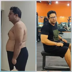 Just one month of commitment made a visible difference. This shows how quickly your body can respond when you give it the right fuel and training.