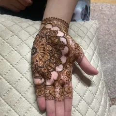 Another angle of the mandala design, showing its symmetry and beauty.