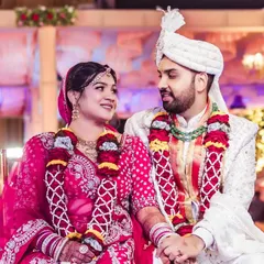 A beautiful portrait of the bride and groom. Her makeup is soft and subtle, with a natural glow that looks fresh and elegant throughout the long wedding day.
