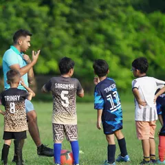 Coaching is more than just drills. It's about communication, building trust, and making sure every player understands the 'why' behind the 'what'. Here, I'm breaking down a play with our sub-junior players.