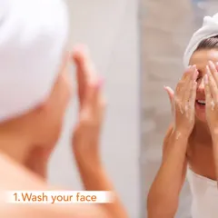 The first and most crucial step for a perfect makeup application is to start with a clean canvas. Always wash your face with a gentle cleanser to remove any impurities.