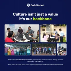 Our culture is the engine of our innovation. This collage captures the collaborative spirit, shared purpose, and dynamic environment that empowers our team to create impactful solutions for the global health and life sciences industries.