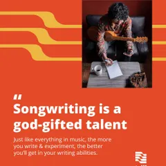 Is songwriting a god-gifted talent? We don't think so. Just like any skill, the more you write and experiment, the better you'll get. We're here to help you practice.