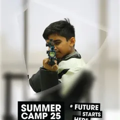 The future of shooting starts here. This promotional image for my Summer Camp 2025 captures the focus and potential I see in every young athlete. It's an invitation for your child to discover their own strength and discipline in a safe, structured environment.