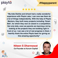 A Co-Founder from Mumbai shares how his kids are now building projects like a 'Smart Belt' independently. He notes that even parents are learning by watching their kids build, seeing real, tangible progress.
