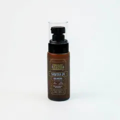 A clean, professional e-commerce shot of a men's beard oil bottle on a pure white background. This is the standard for most online retail platforms.