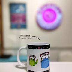 A mug that feels like home. This 'Garam Chai' mug is a celebration of that perfect cup of tea, complete with colorful kettles. It’s a simple comfort we all love.